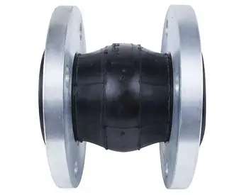 Durable rubber expansion joint designed to absorb vibration and compensate for pipe movement in industrial systems. Keywords: rubber expansion joint, flexible joint, industrial pipe connector, Dinesh Rubber and Engineering Work