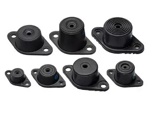 Durable rubber mounting pad designed for vibration control and noise reduction in industrial machinery. Keywords: rubber mounting pad, vibration control pad, anti-vibration mount, industrial rubber pad, Dinesh Rubber and Engineering Works