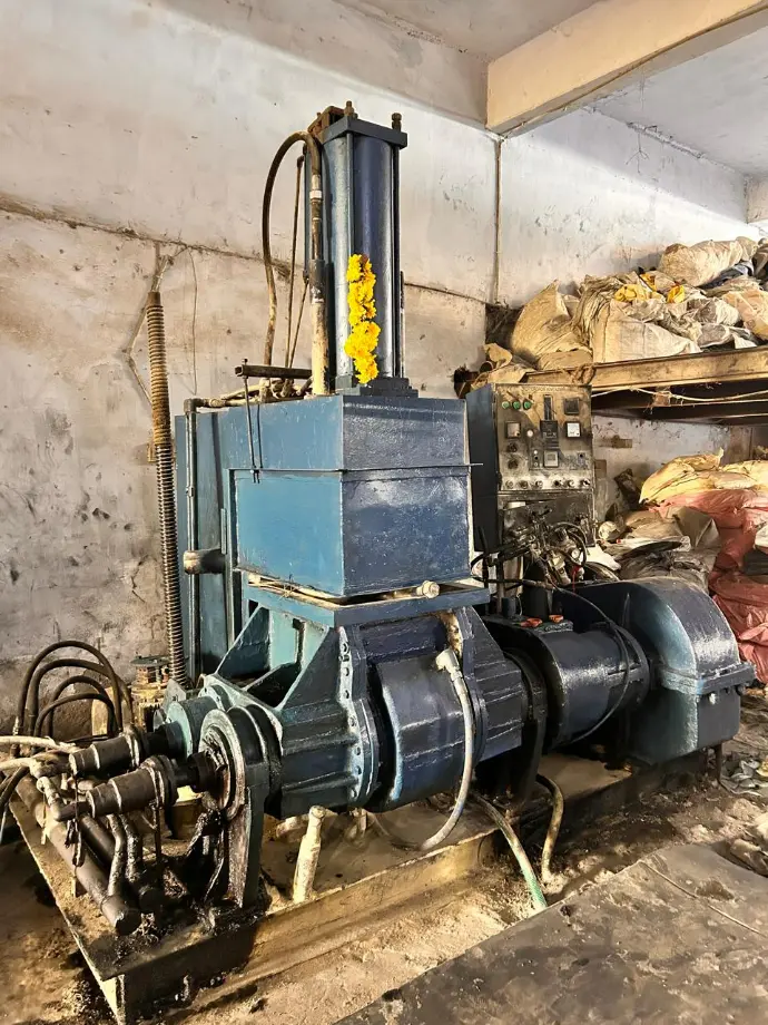 Industrial rubber kneader mixer for rubber and plastic compounding, internal mixing, and material dispersion — durable kneader machine from top manufacturer in India.